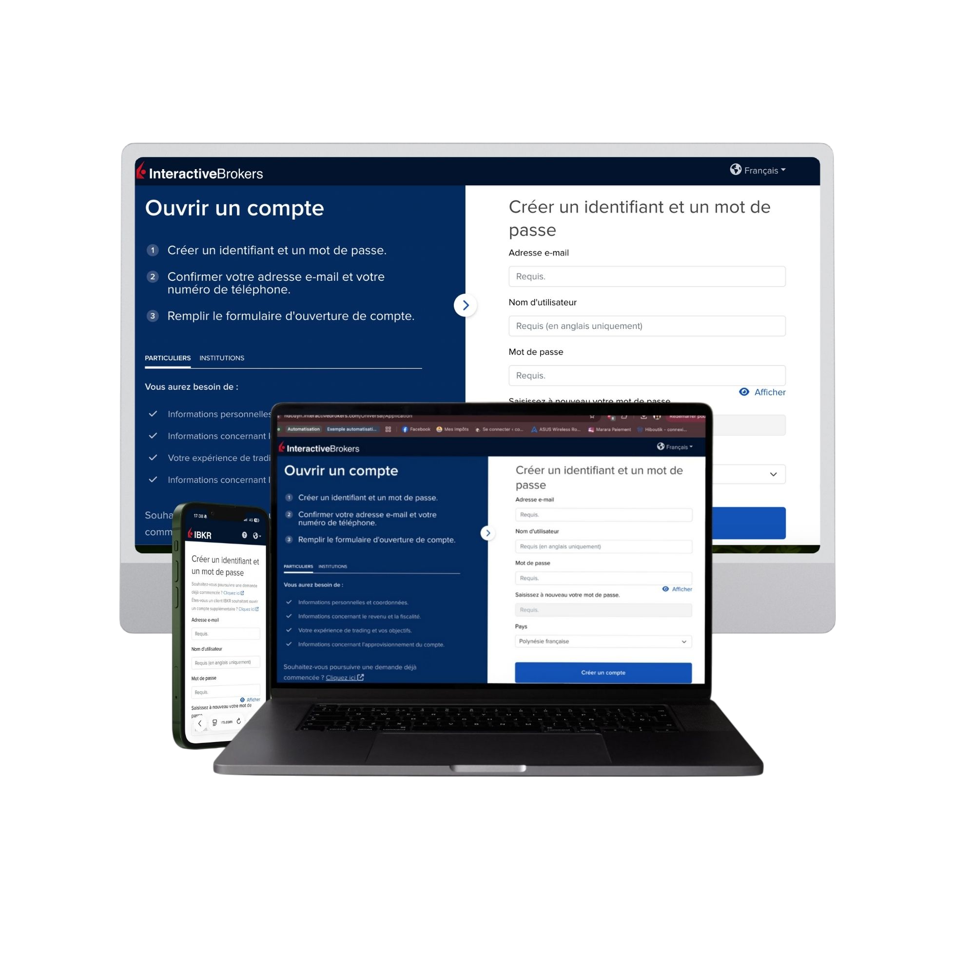 Aide à la création du compte IBKR